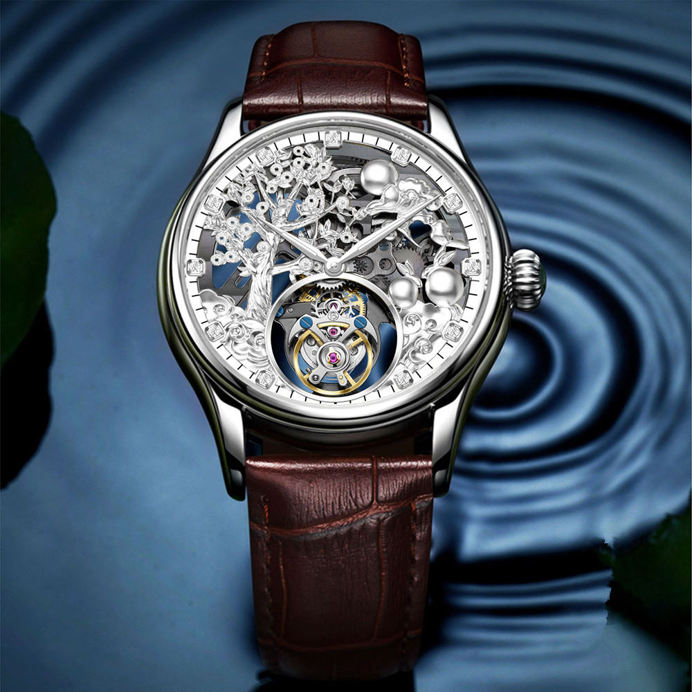 Zodiac Luxury Watch - Relógio Masculino Mecânico AESOP com Tourbillon