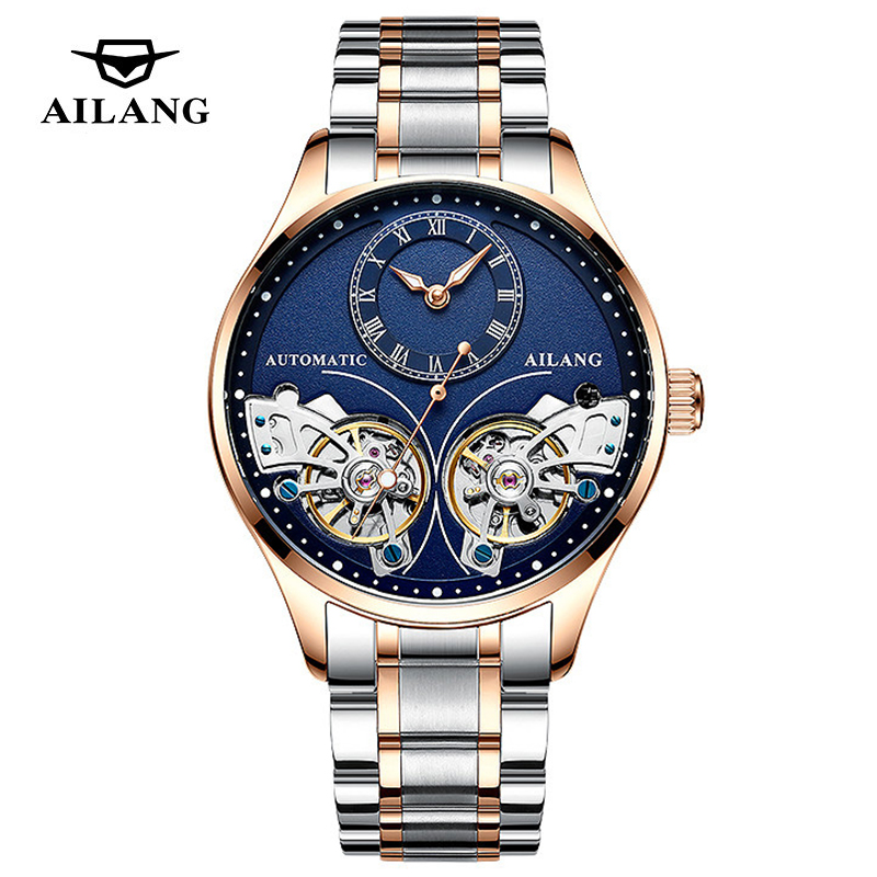 Open Heart Watch - Ailang marca nova moda duplo turbilhão