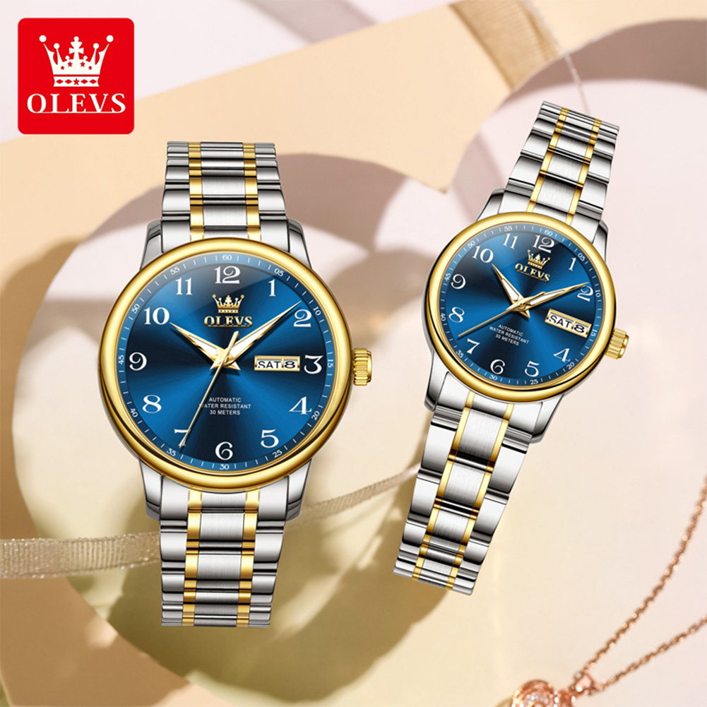 Luxury Watch Arabic - Relógio de Casal Original OLEVS 2