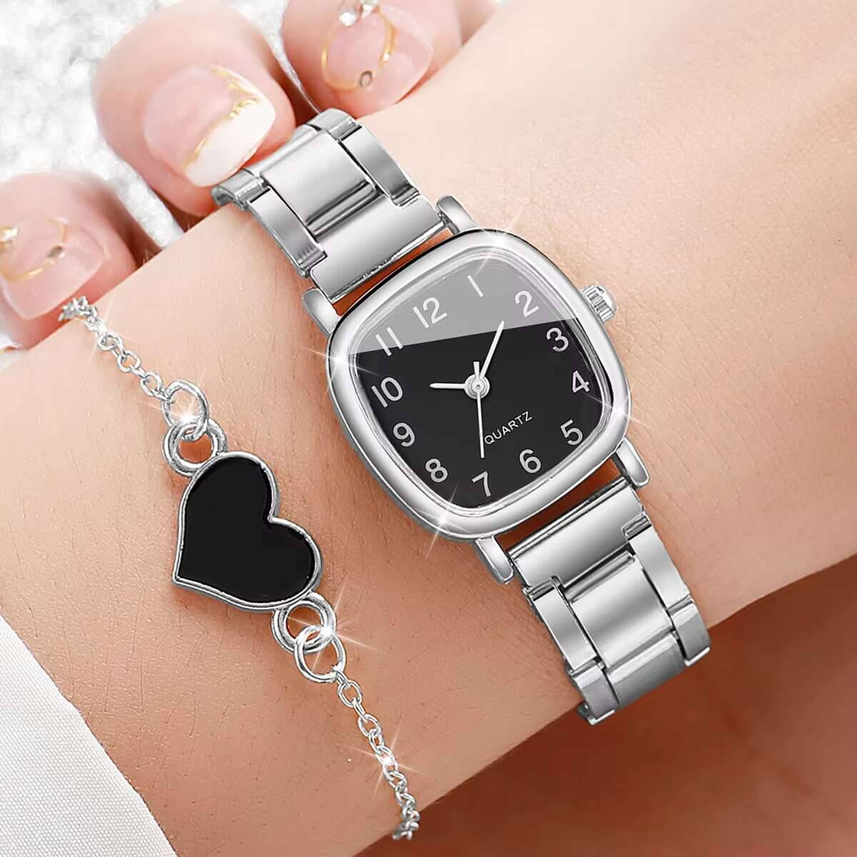 Conjunto de 2 relógios feminin - Open Heart Watch avaliação e preço
