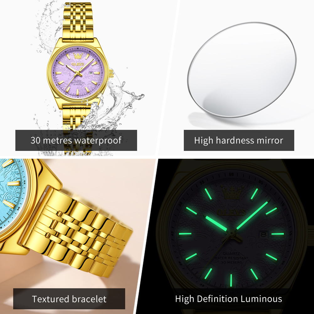 Olevs marca de luxo relógio ou - Luxury Watch Logos avaliação e preço