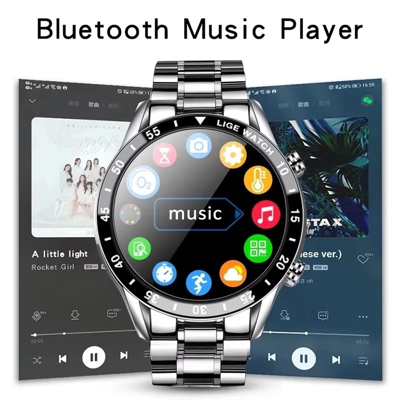 Lige nova chamada bluetooth re - Luxury Watch Arabic avaliação e preço