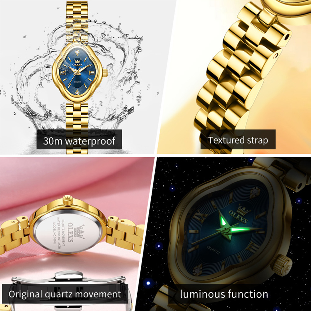 Olevs marca novo relógio de qu - Luxury Watch Ladies avaliação e preço