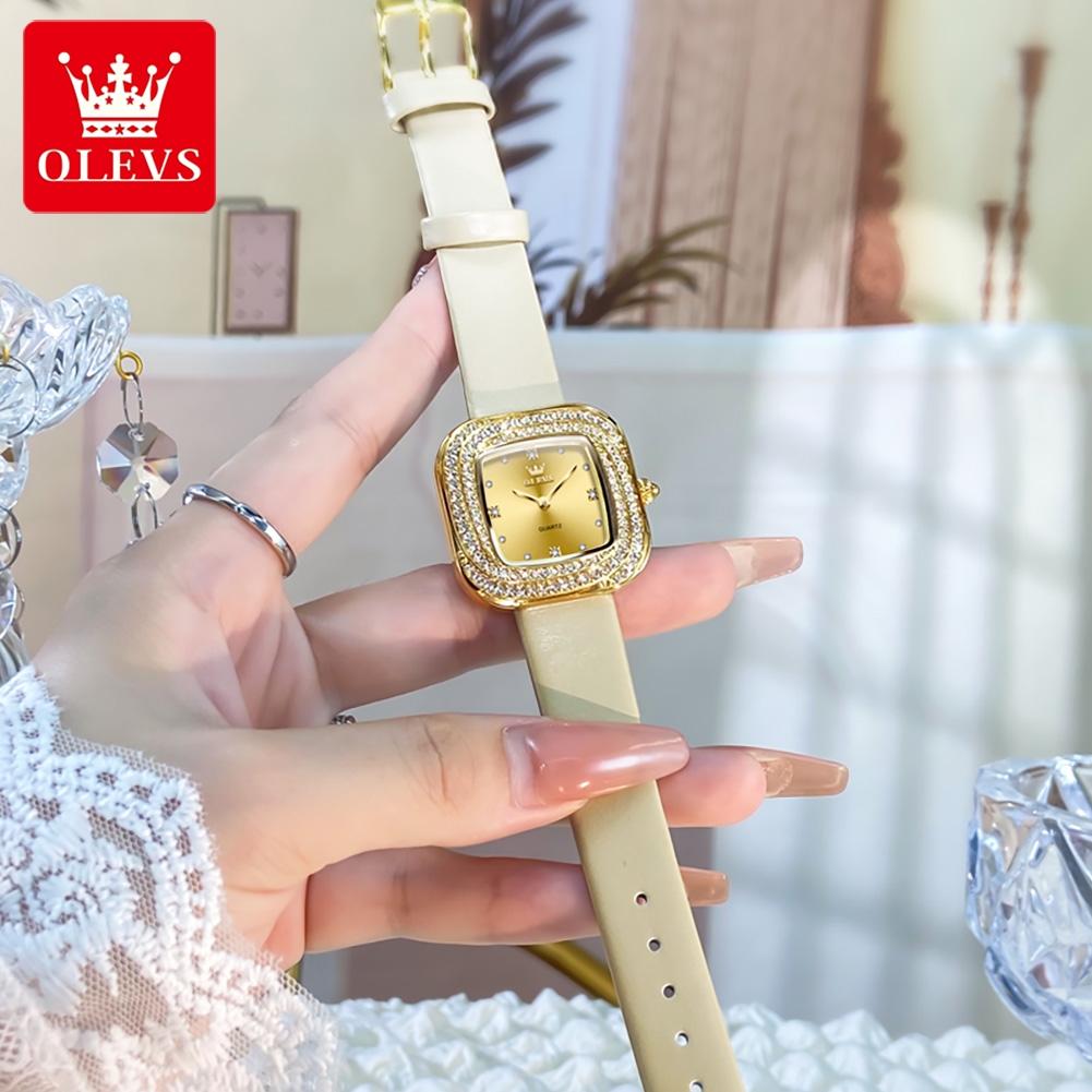 OLEVS Relógio de quartzo quadr - Luxury Watch Logos avaliação e preço
