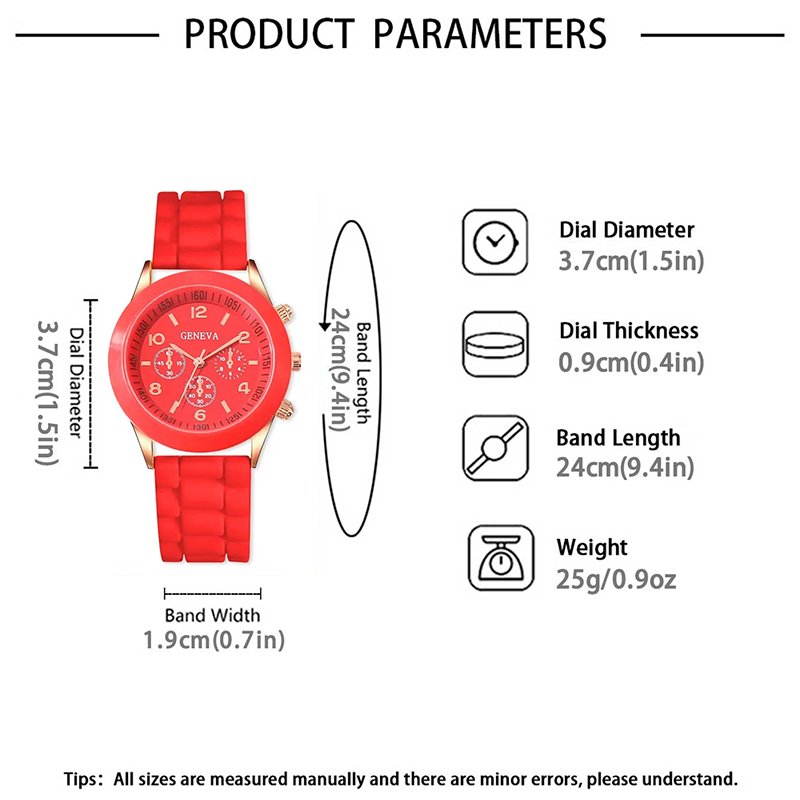 Relógio de quartzo de silicone - Luxury Watch Ladies avaliação e preço