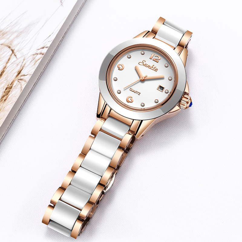 Sunkta moda casual quartzo mul - Luxury Watch For Women avaliação e preço