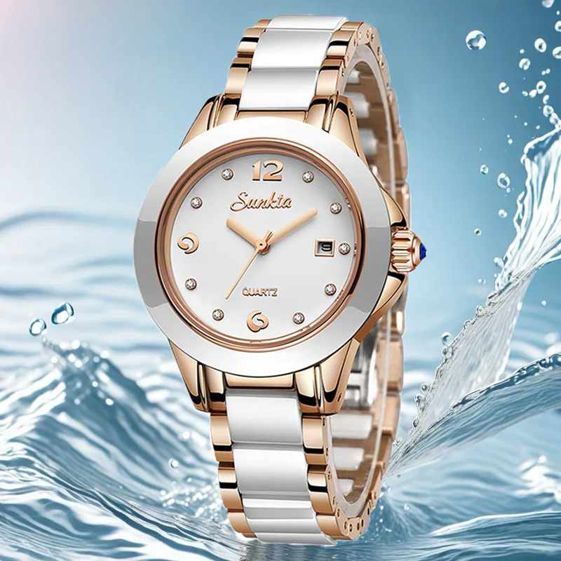 Sunkta moda casual quartzo mul - Luxury Watch For Women avaliação e preço