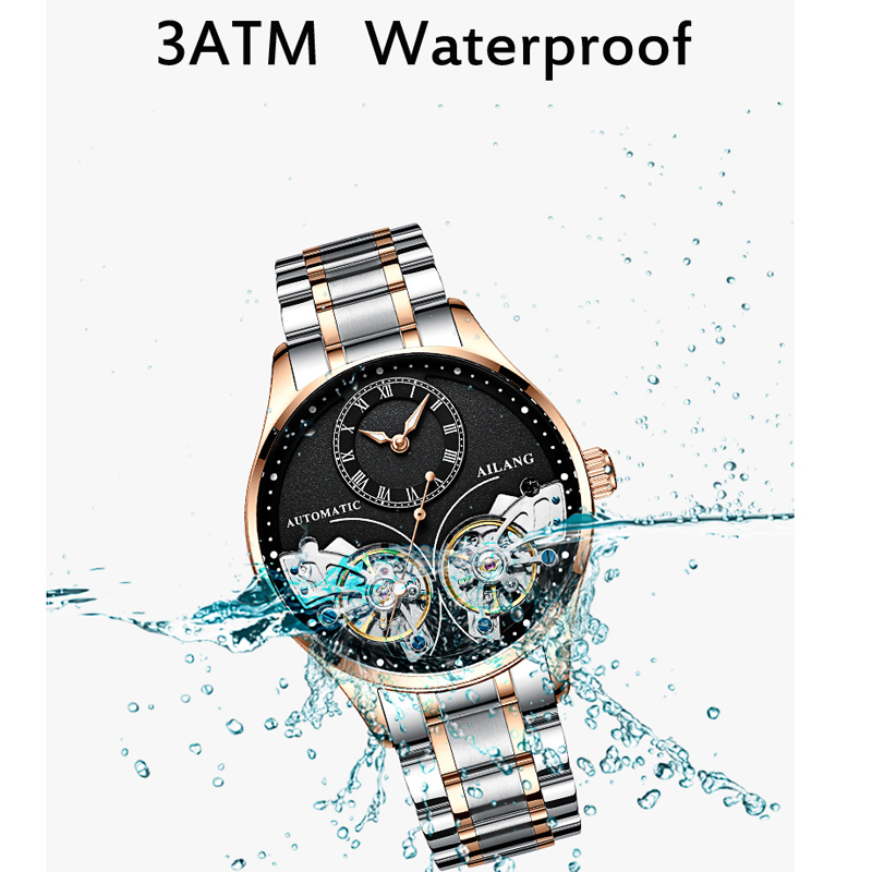 Ailang marca nova moda duplo t - Open Heart Watch avaliação e preço