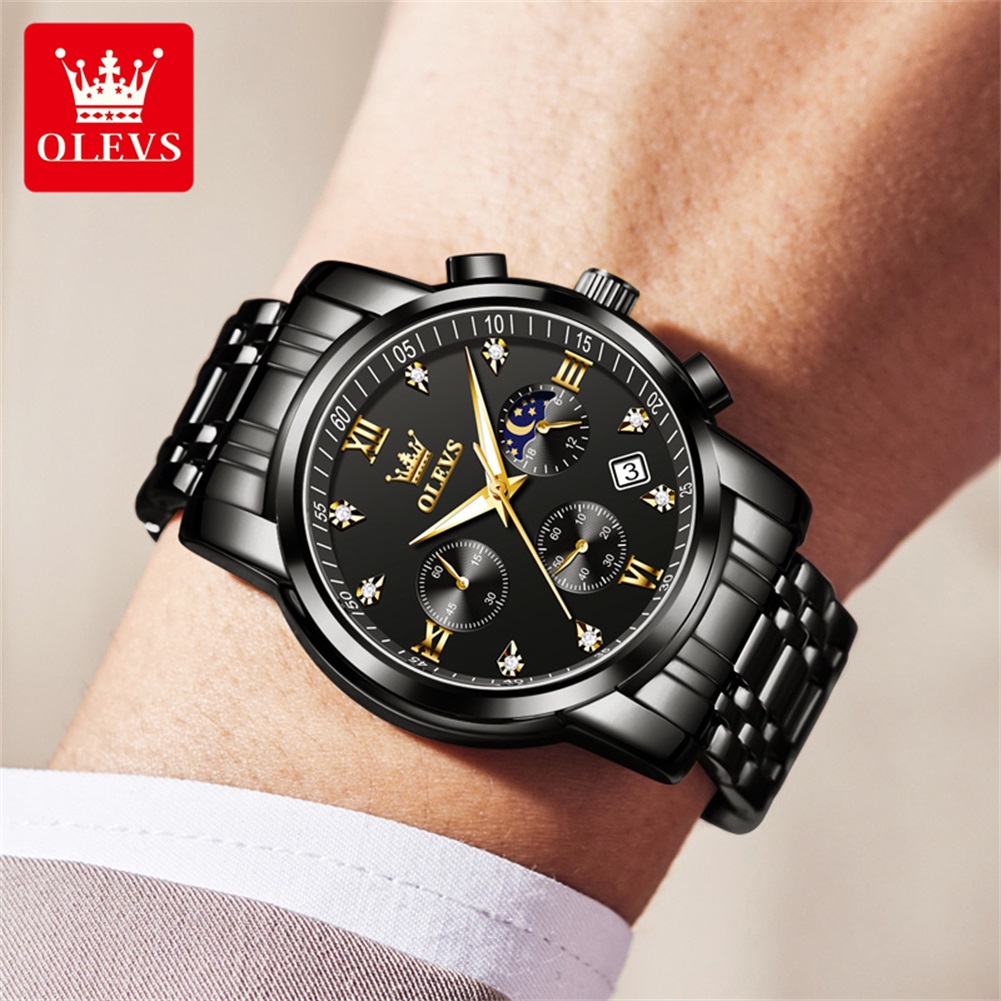 Olevs relógios masculinos popu - Luxury Watch Logos avaliação e preço