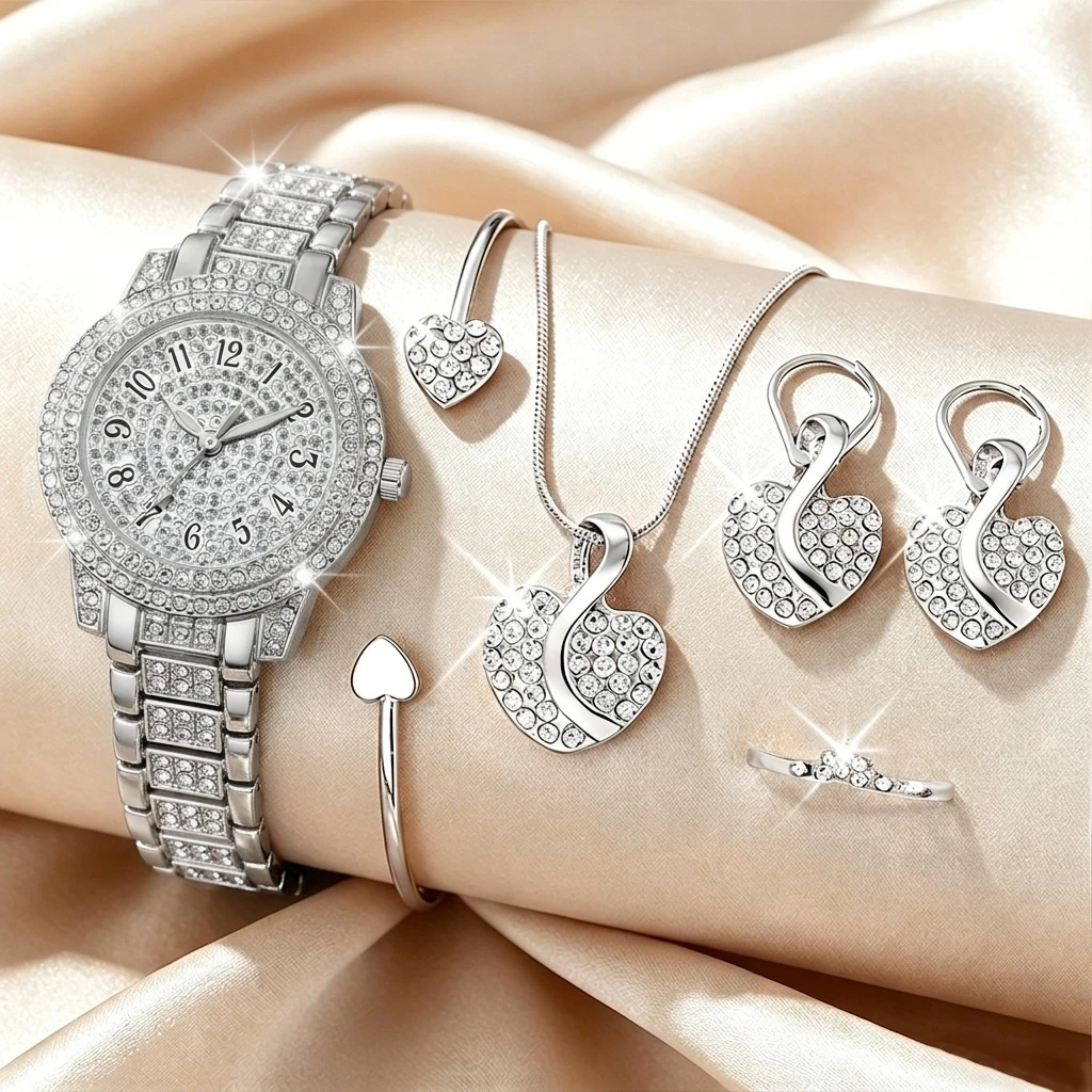 Conjunto de Joias de Luxo com  - Open Heart Watch avaliação e preço