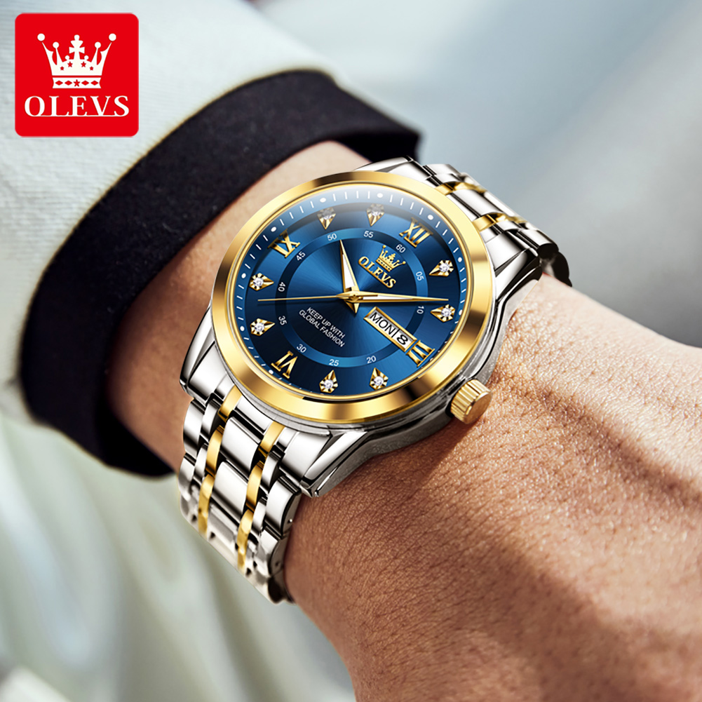 Olevs marca moda relógios masc - Luxury Watch Logos avaliação e preço