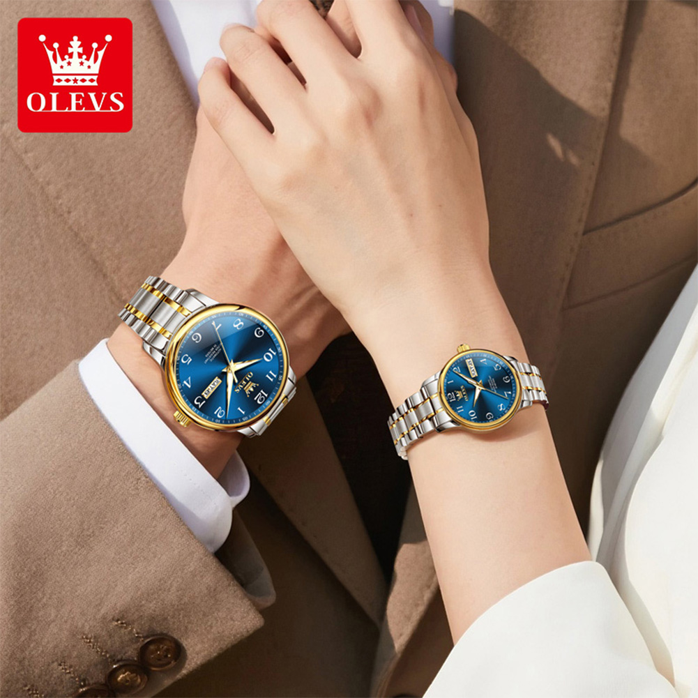Relógio de Casal Original OLEV - Luxury Watch Arabic avaliação e preço