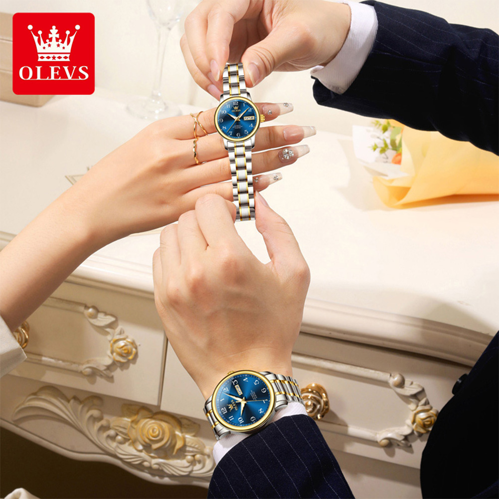 Relógio de Casal Original OLEV - Luxury Watch Arabic avaliação e preço