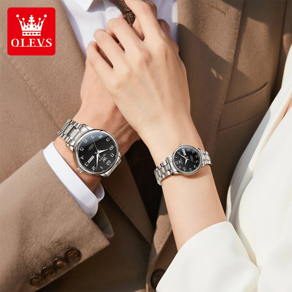 Relógio de Casal Original OLEV - Luxury Watch Arabic avaliação e preço