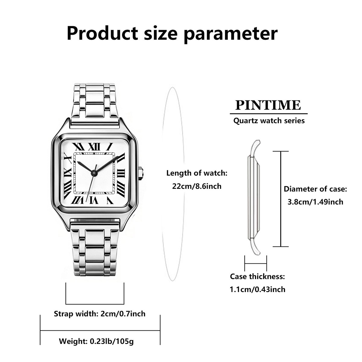 Relógio de Luxo Feminino Quadr - Luxury Watch Arabic avaliação e preço