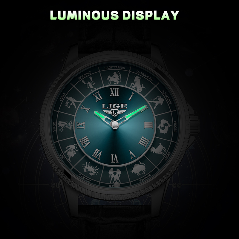 Relógio Masculino LIGE Zodiac, - Zodiac Luxury Watch avaliação e preço